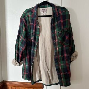 Vintage thermal lined wrangler flannel